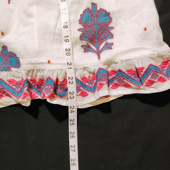 Anthropologie Women's XS Embroidered Beaded Tank Top NWT - Picture 6 of 8